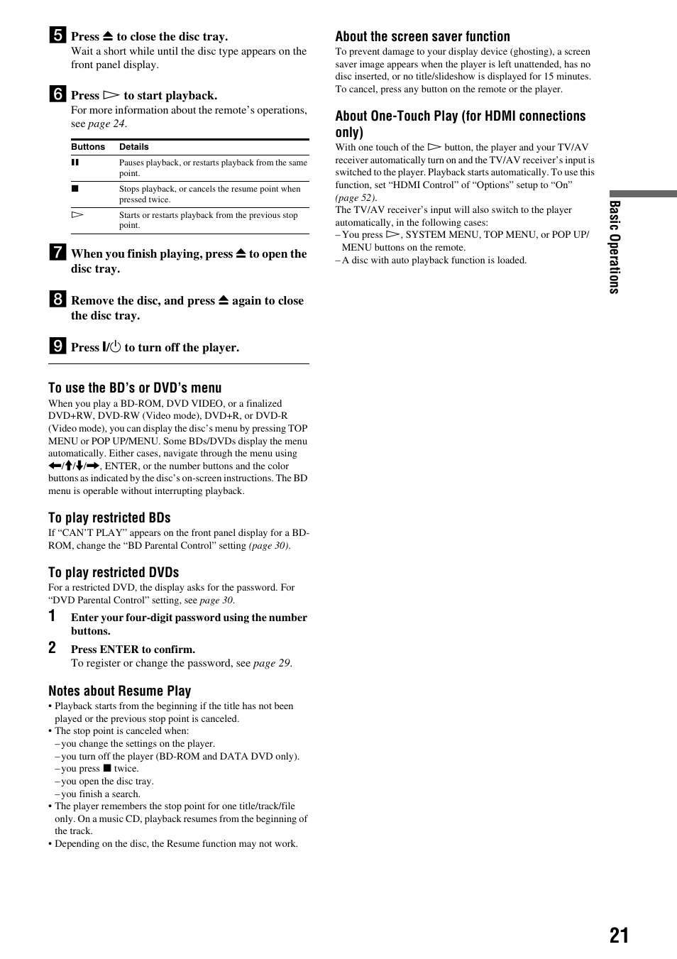 Sony BDP-S300 User Manual | Page 21 / 71