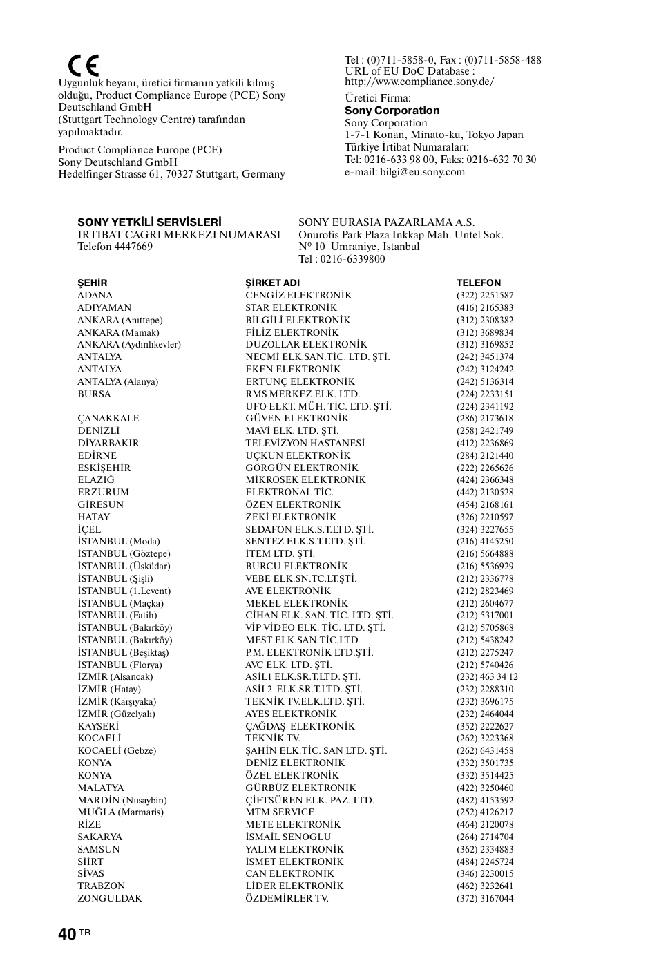 Sony BRAVIA 3-298-969-61(1) User Manual | Page 78 / 84