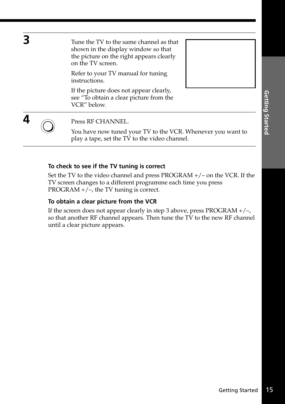Sony VIDEO Plus SLV-SE30UX User Manual | Page 15 / 76