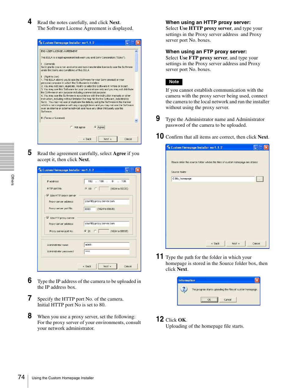 Sony IPELA SNC-RZ25P User Manual | Page 74 / 81
