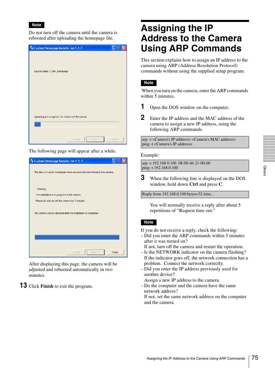 Sony IPELA SNC-RZ25P User Manual | Page 75 / 81