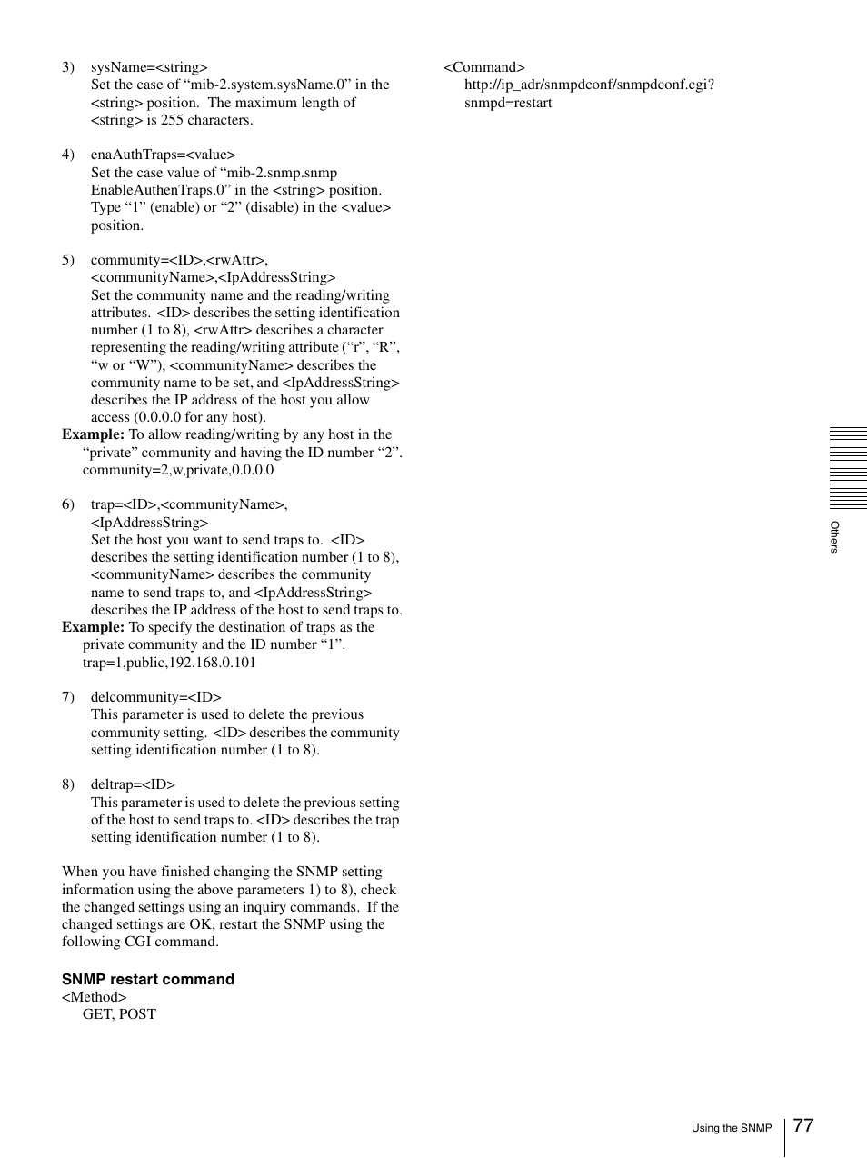 Sony IPELA SNC-RZ25P User Manual | Page 77 / 81