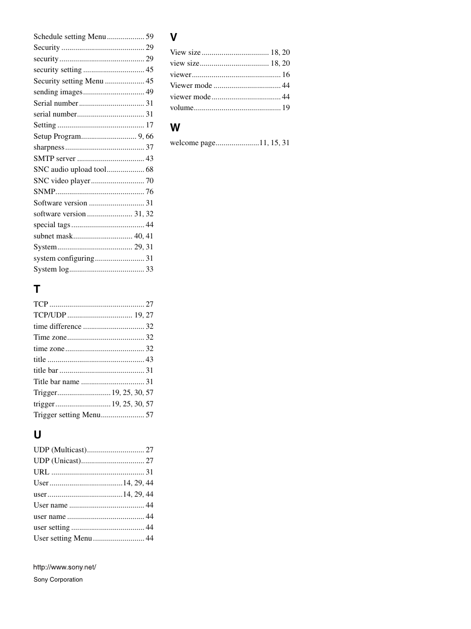 Sony IPELA SNC-RZ25P User Manual | Page 81 / 81