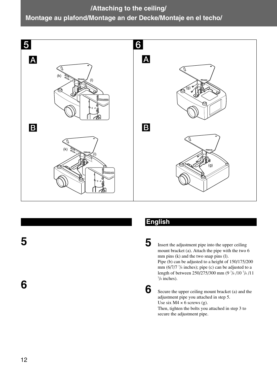 English | Sony PSS-610 User Manual | Page 12 / 24