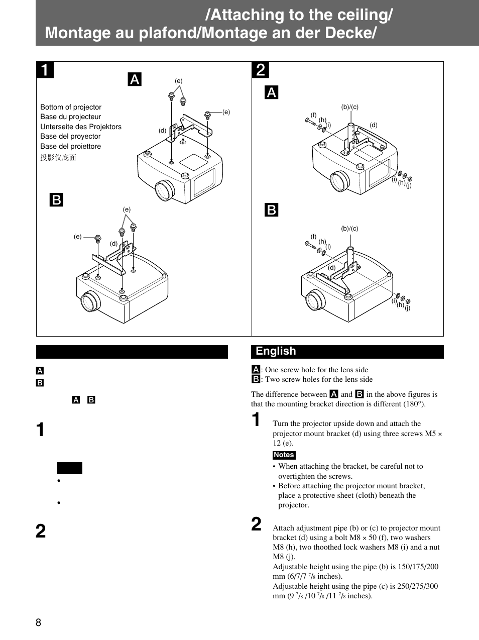 Ab b, English | Sony PSS-610 User Manual | Page 8 / 24