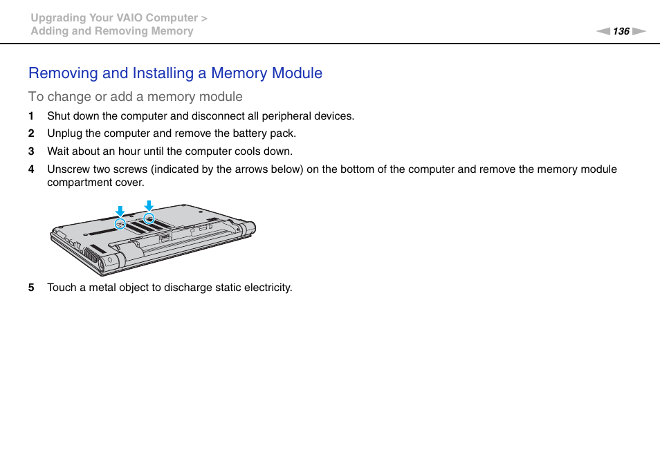 Sony VAIO VPCZ11 User Manual | Page 136 / 205