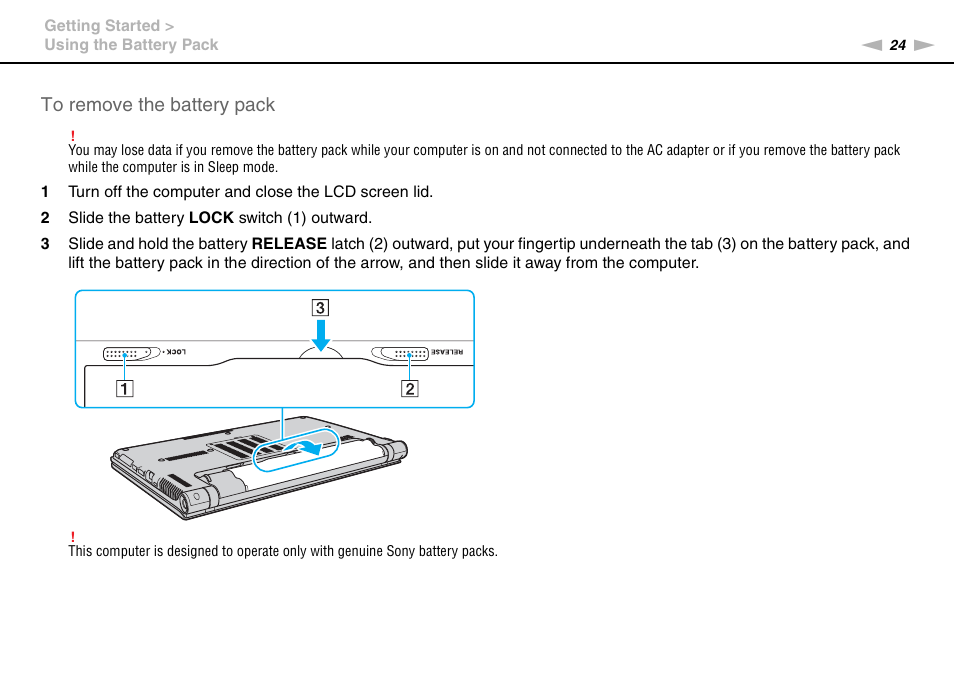 Sony VAIO VPCZ11 User Manual | Page 24 / 205