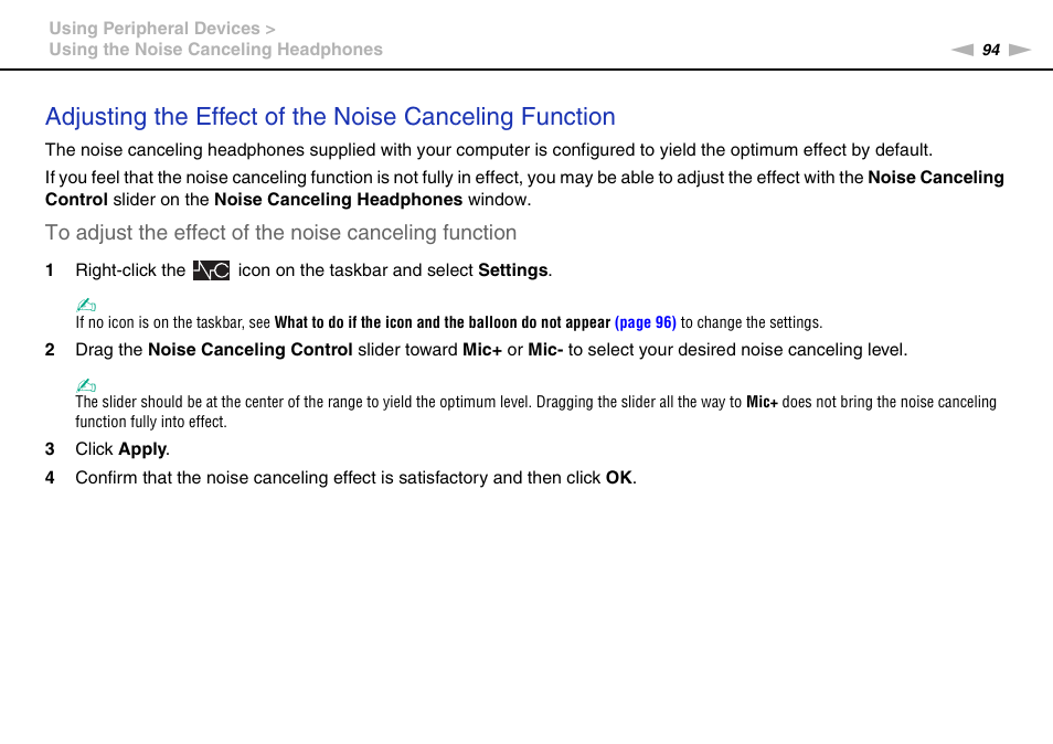 Sony VAIO VPCZ11 User Manual | Page 94 / 205