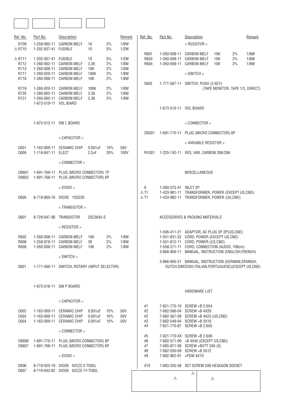 Sw l ps sw p vol, Ta-e1 | Sony TA-E1 User Manual | Page 18 / 18