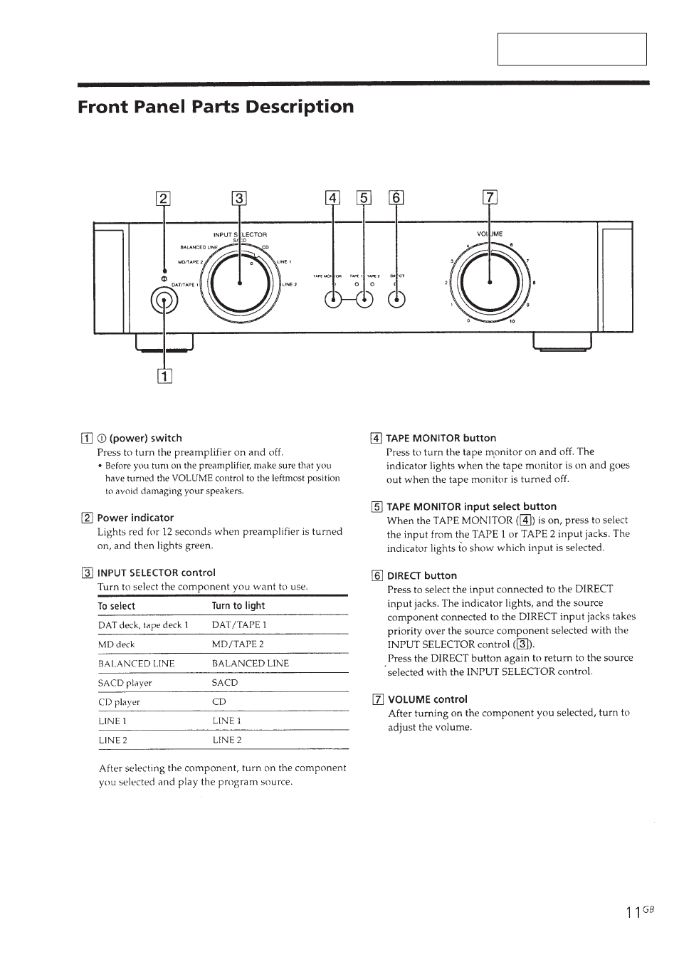 Section 1 general | Sony TA-E1 User Manual | Page 3 / 18