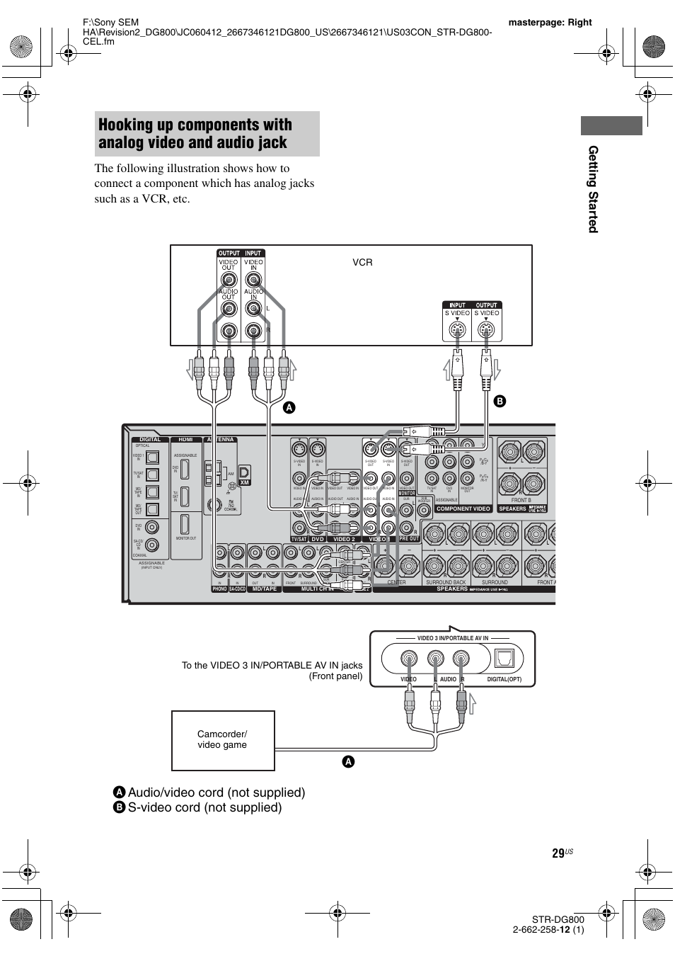 E 29 | Sony STRDG800 User Manual | Page 29 / 100