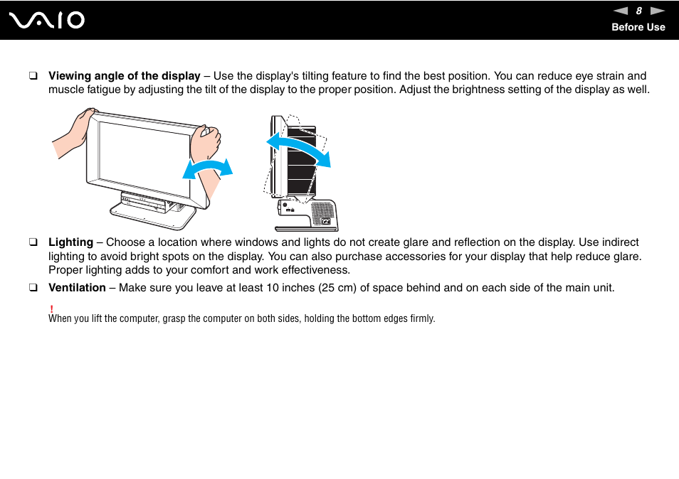 Sony VGC-VA10G User Manual | Page 8 / 169
