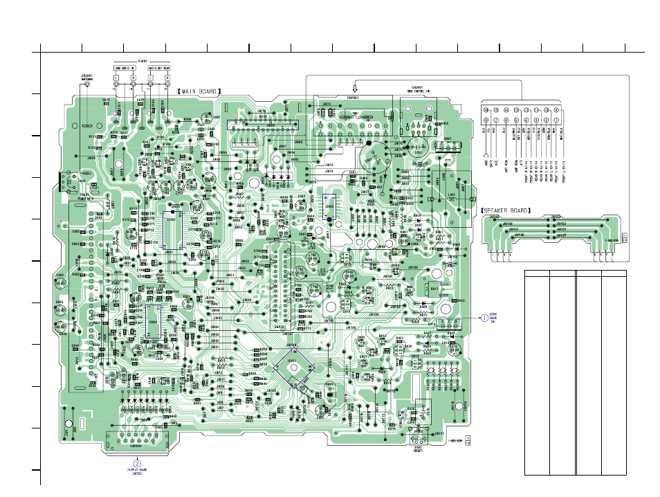 Printed wiring board — main section | Sony CDX-CA530X User Manual | Page 21 / 40