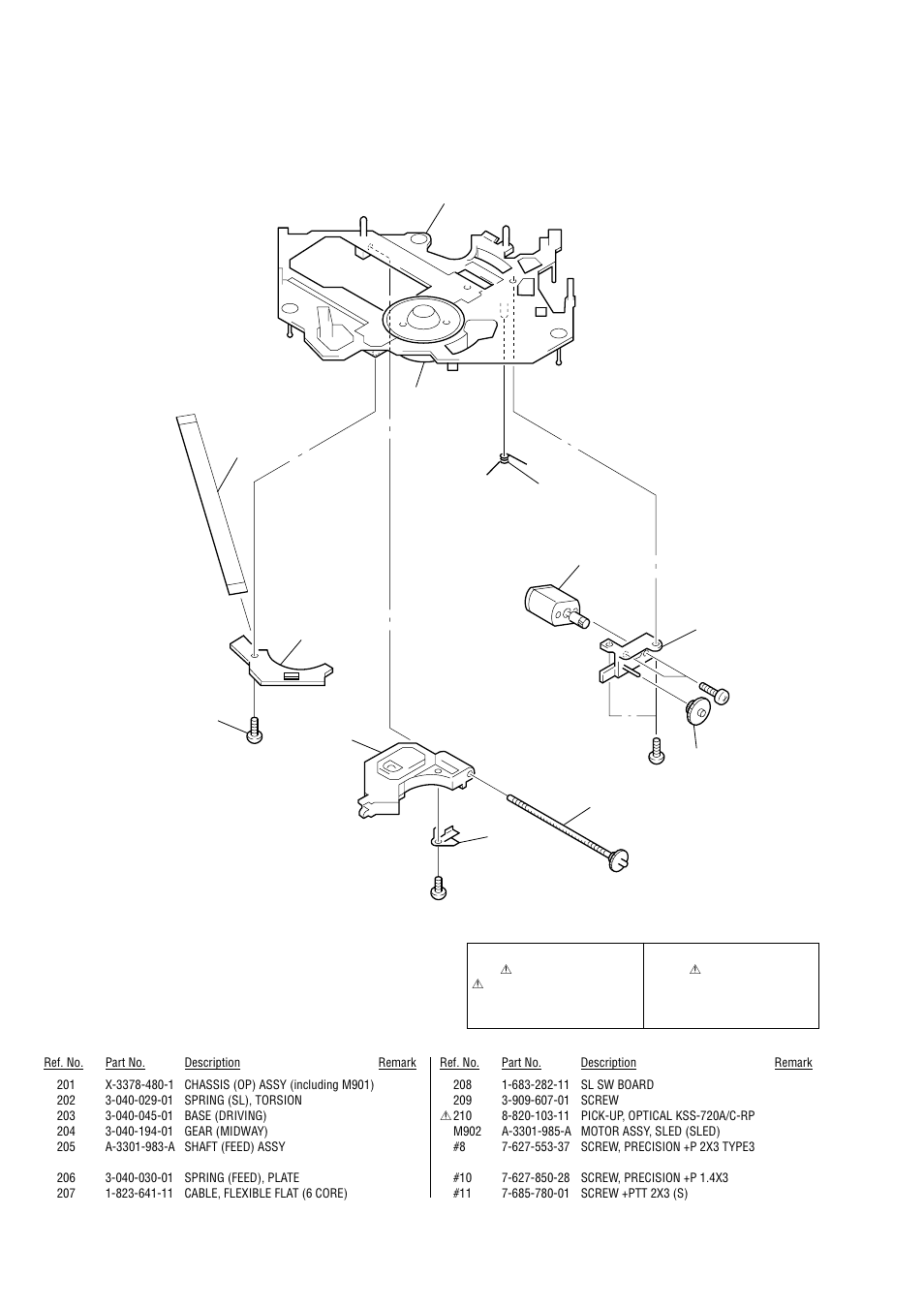 Cd mechanism section (3) | Sony CDX-CA530X User Manual | Page 32 / 40