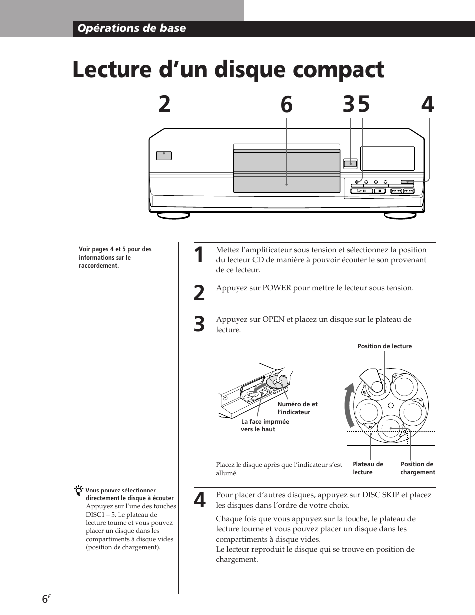 Lecture d’un disque compact | Sony CDP-CE105 User Manual | Page 18 / 50