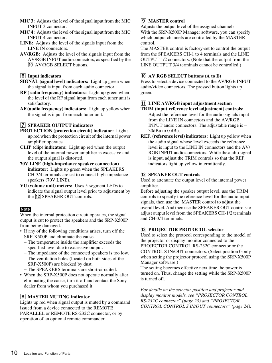 Sony SRP-X500P User Manual | Page 10 / 37