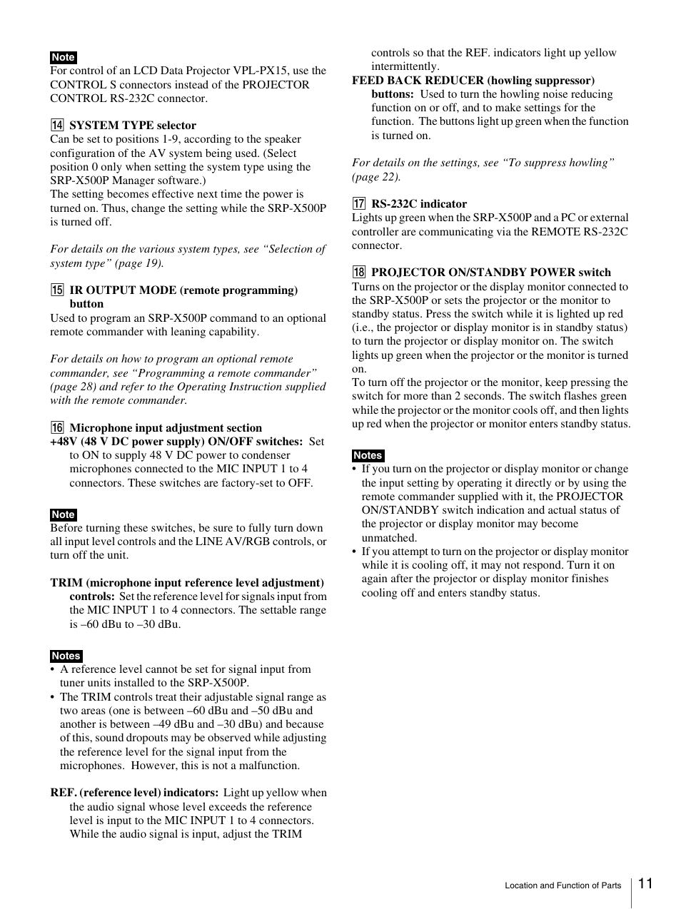 Sony SRP-X500P User Manual | Page 11 / 37