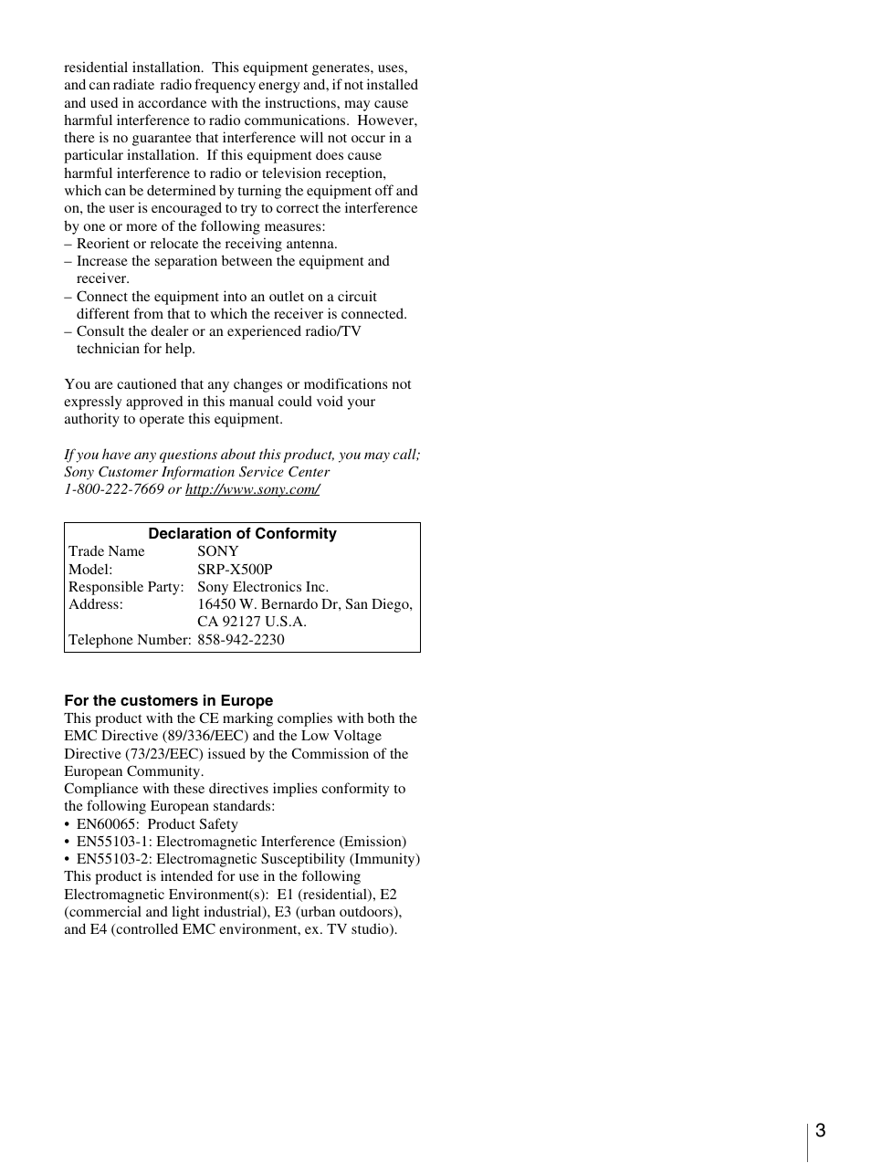 Sony SRP-X500P User Manual | Page 3 / 37