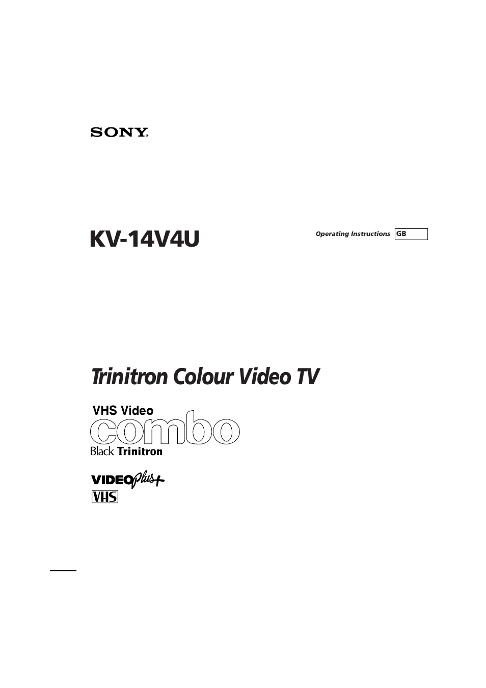 Sony Trinitron KV-14V4U User Manual | 43 pages