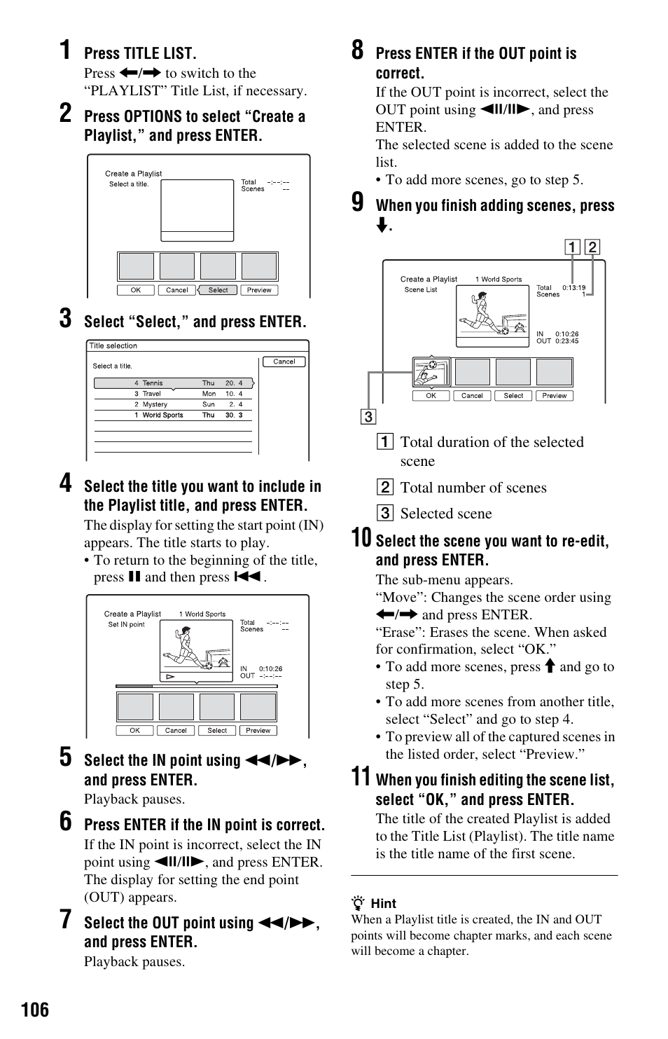 Sony RDR-HXD1065 User Manual | Page 106 / 172