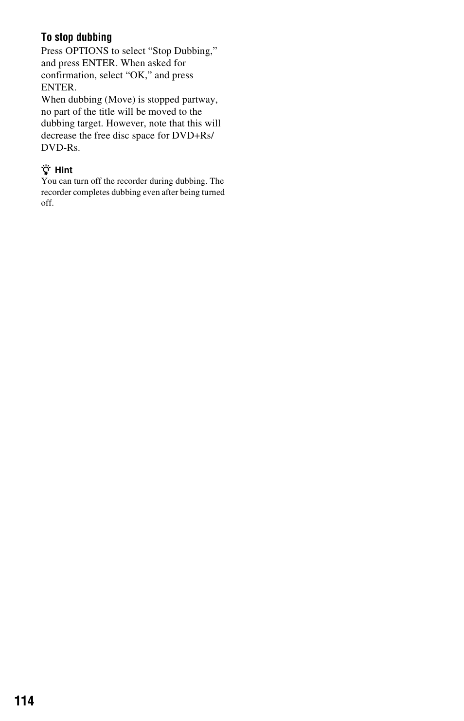 Sony RDR-HXD1065 User Manual | Page 114 / 172