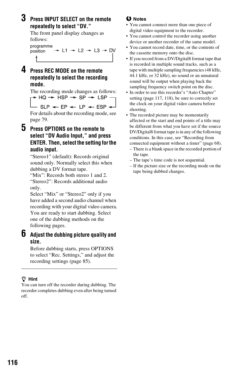 Sony RDR-HXD1065 User Manual | Page 116 / 172