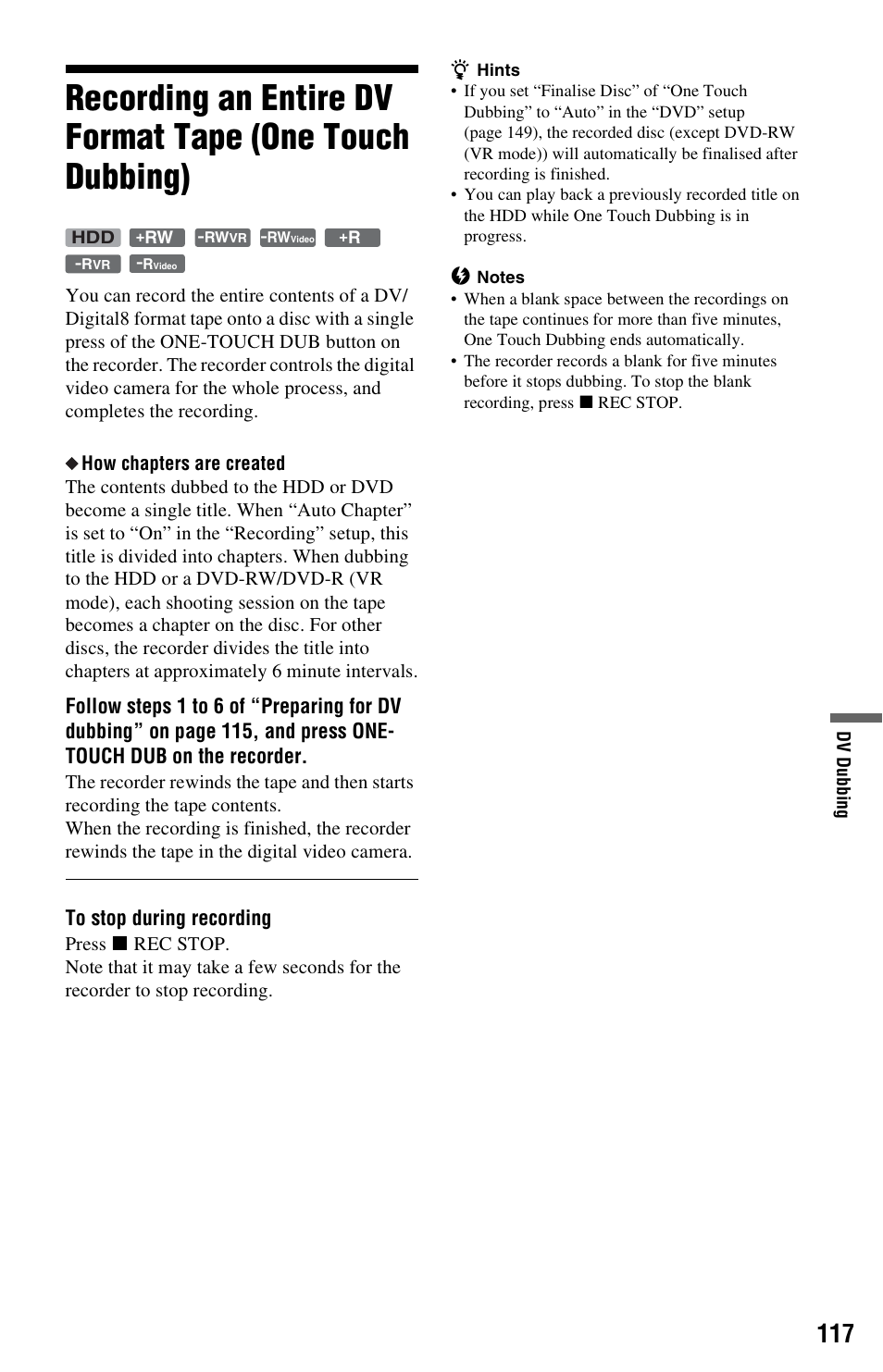 Sony RDR-HXD1065 User Manual | Page 117 / 172