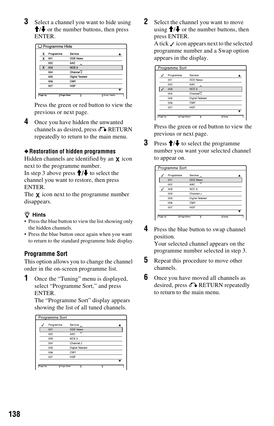 Sony RDR-HXD1065 User Manual | Page 138 / 172