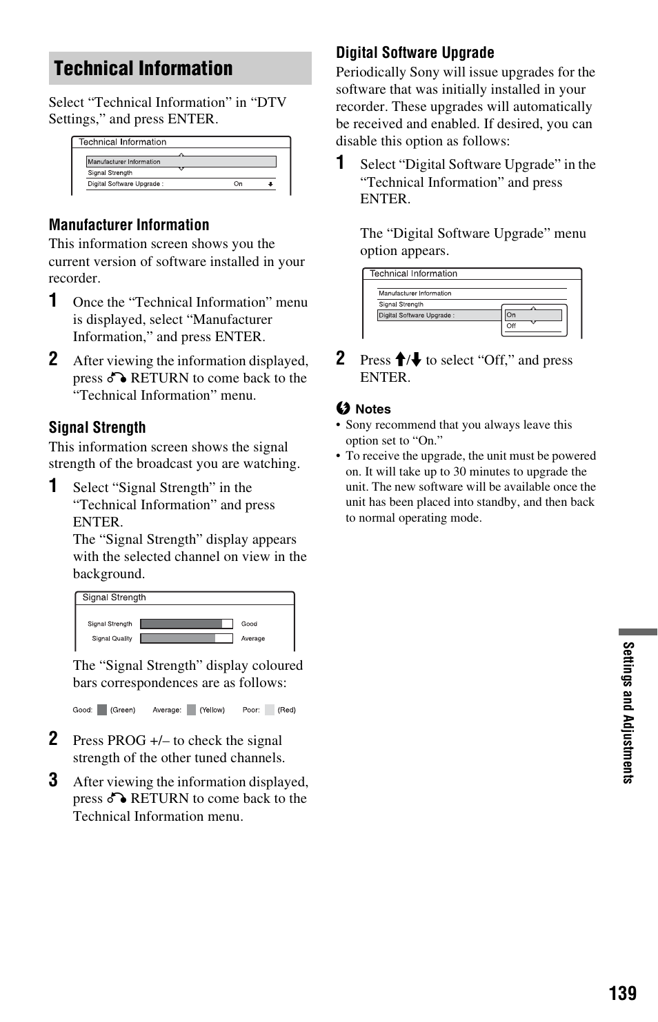 Technical information | Sony RDR-HXD1065 User Manual | Page 139 / 172