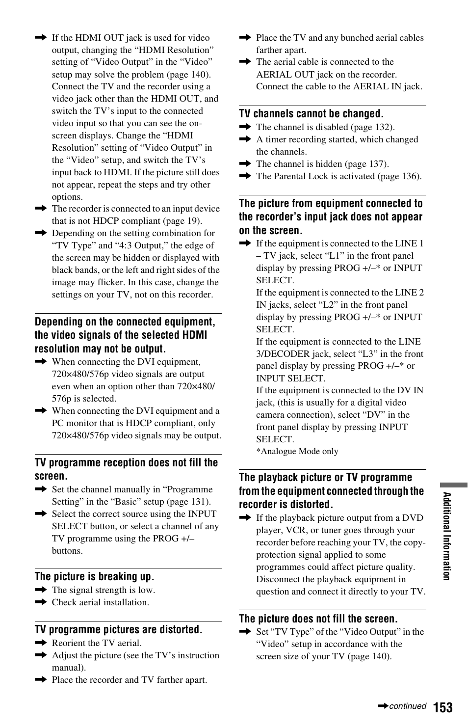 Sony RDR-HXD1065 User Manual | Page 153 / 172