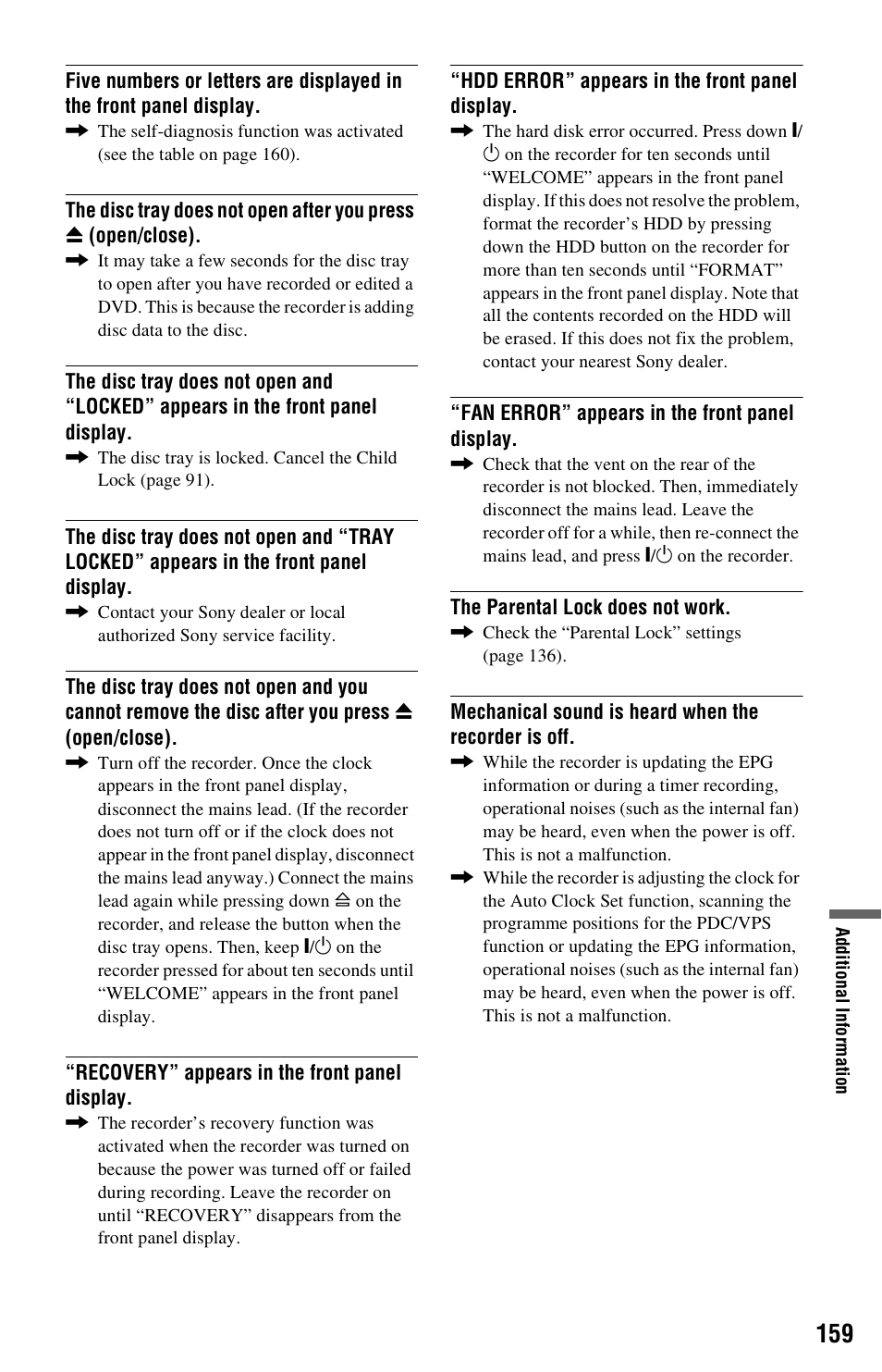 Sony RDR-HXD1065 User Manual | Page 159 / 172