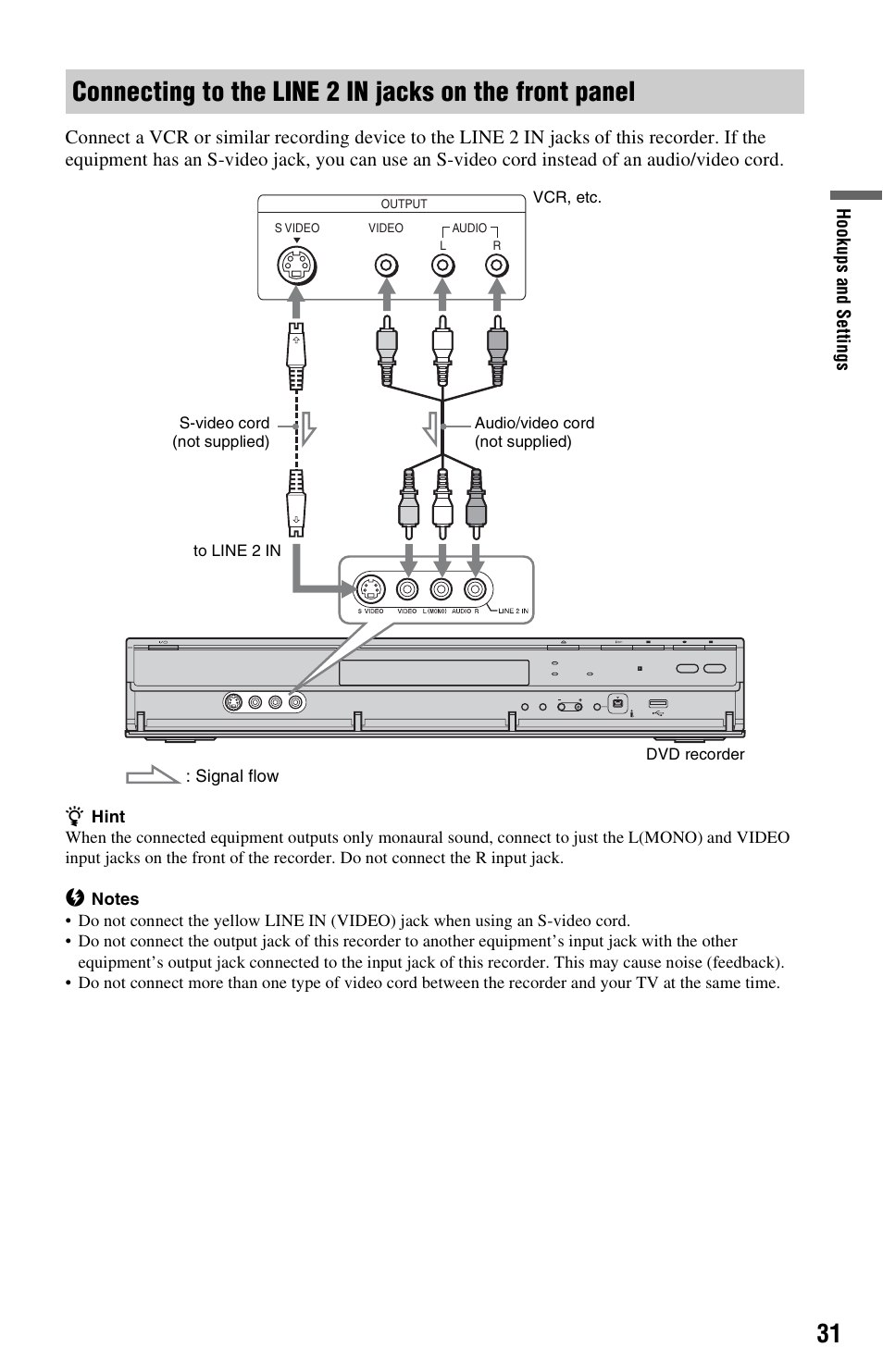 Sony RDR-HXD1065 User Manual | Page 31 / 172