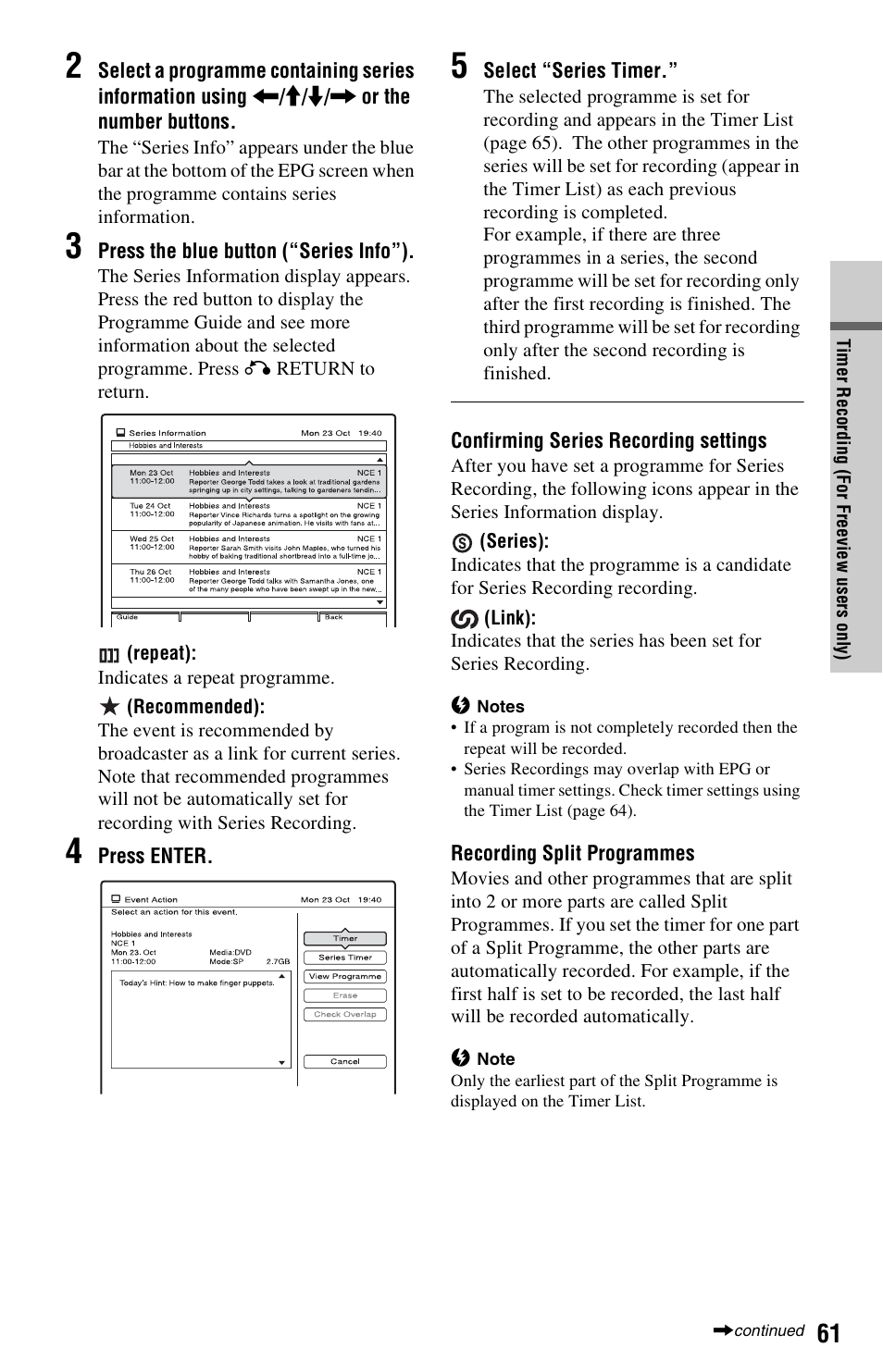 Sony RDR-HXD1065 User Manual | Page 61 / 172