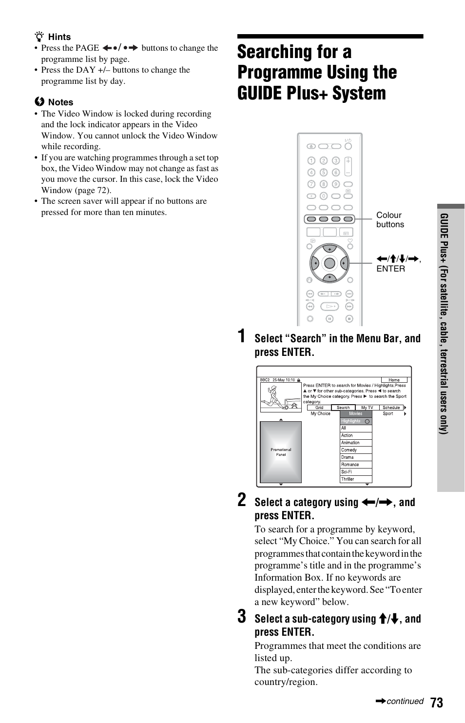 Sony RDR-HXD1065 User Manual | Page 73 / 172