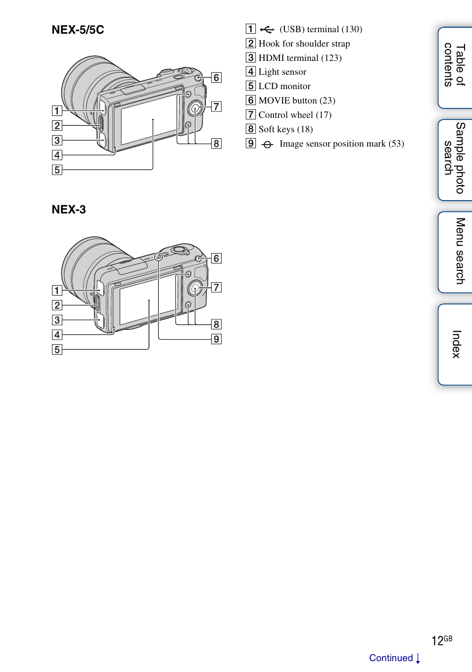 Sony NEX-3 User Manual | Page 12 / 159