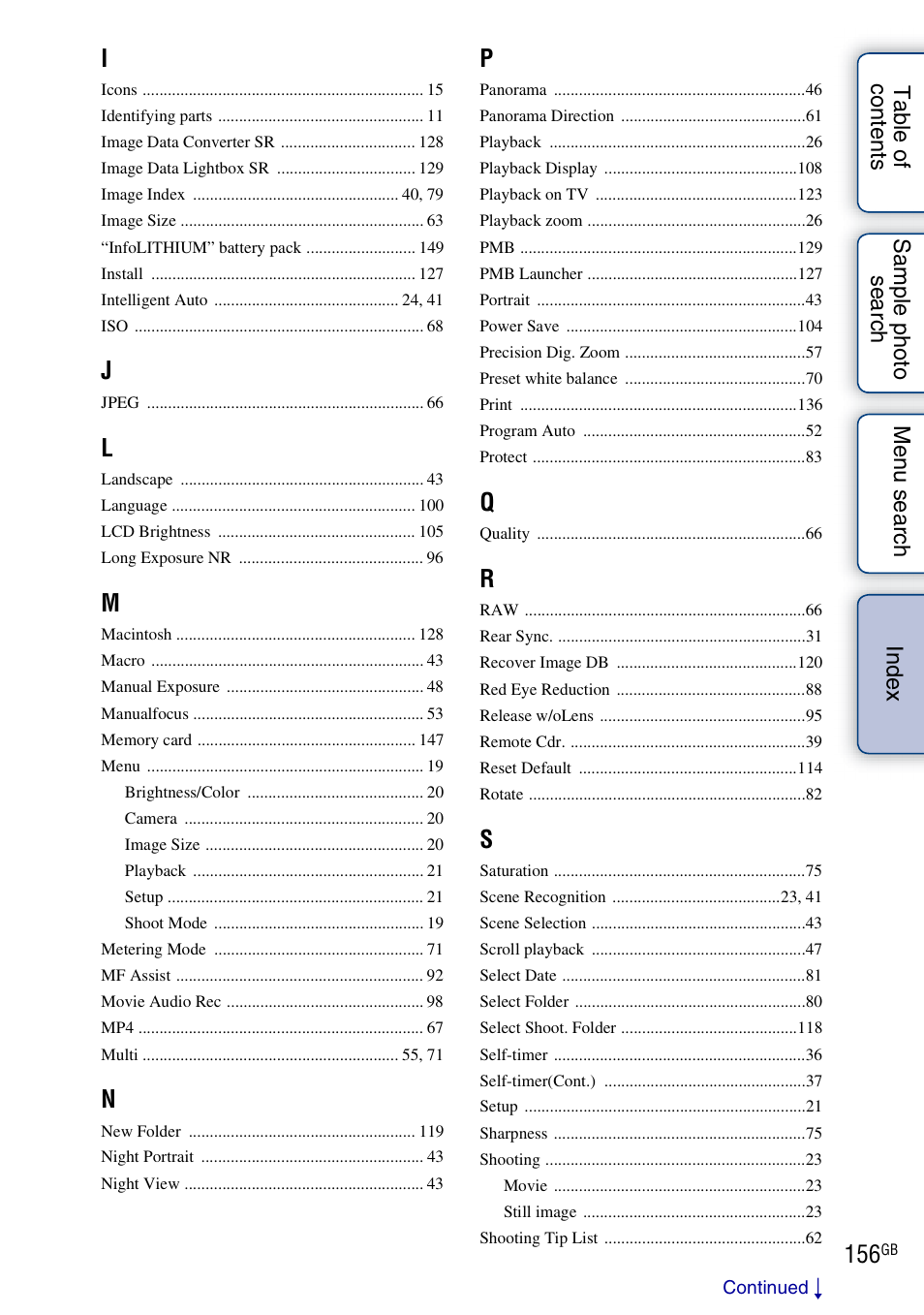 Sony NEX-3 User Manual | Page 156 / 159