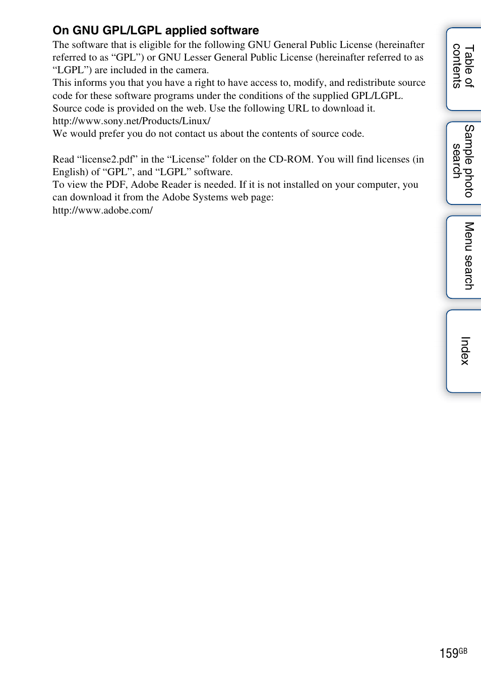 Sony NEX-3 User Manual | Page 159 / 159