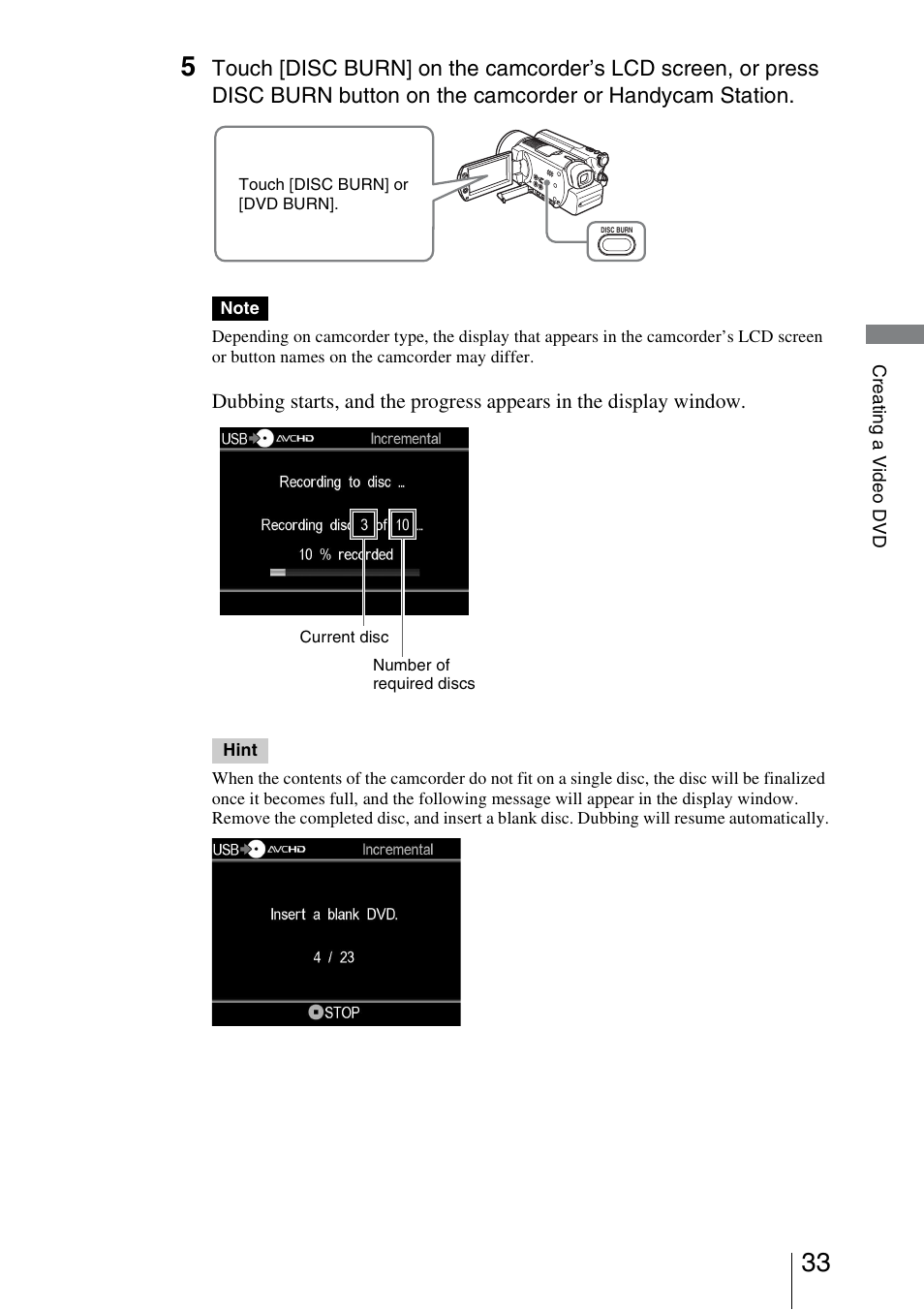 Sony VRD-MC5 User Manual | Page 33 / 84
