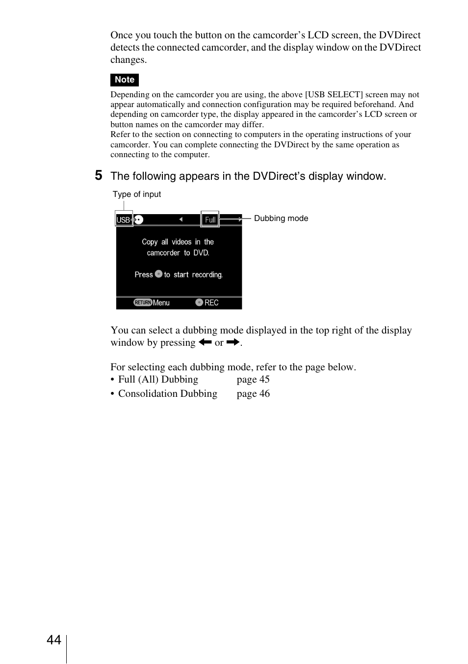 Sony VRD-MC5 User Manual | Page 44 / 84