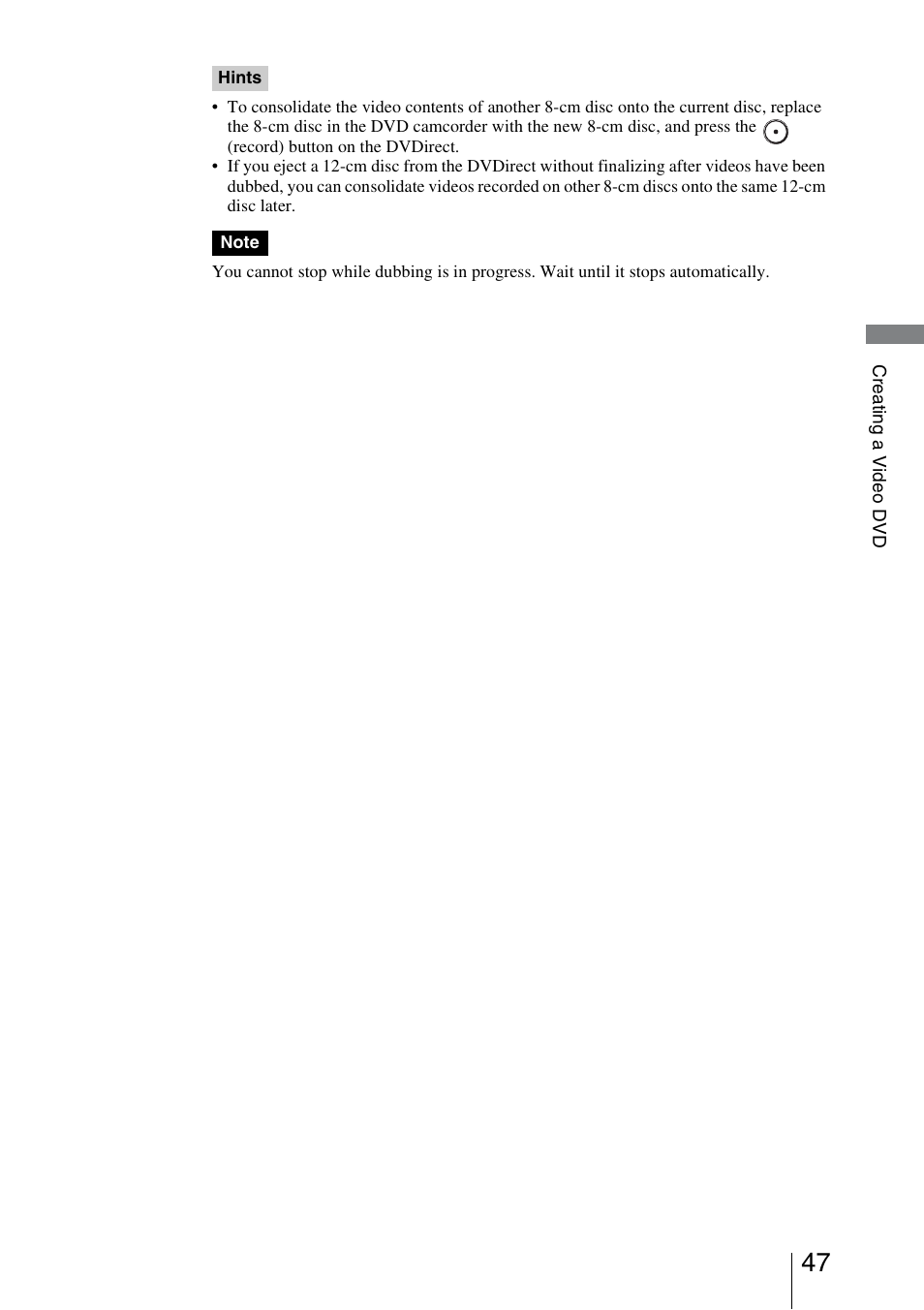 Sony VRD-MC5 User Manual | Page 47 / 84