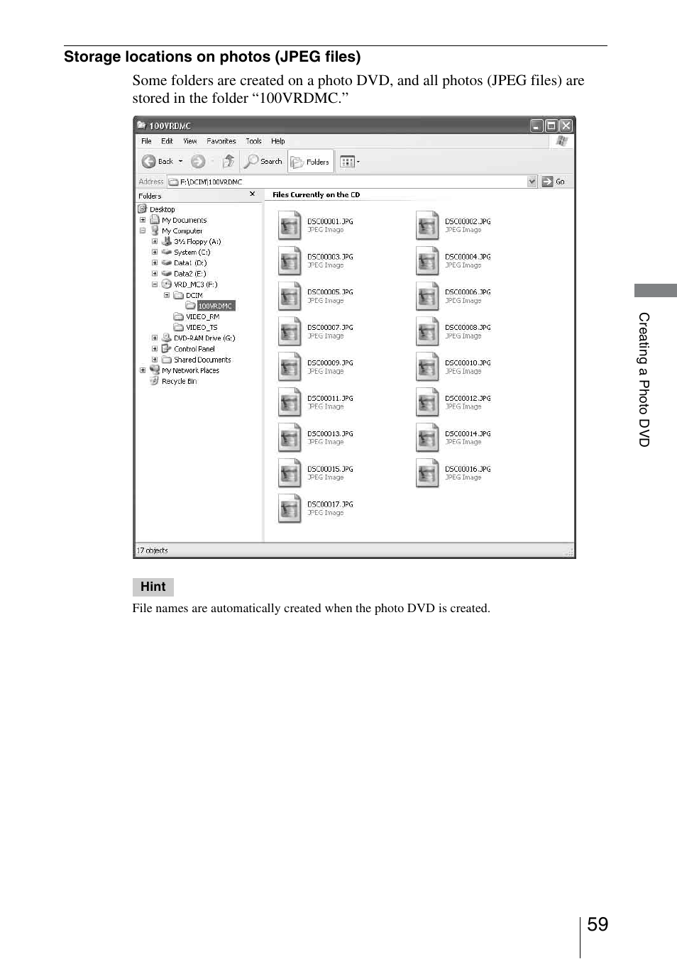 Sony VRD-MC5 User Manual | Page 59 / 84