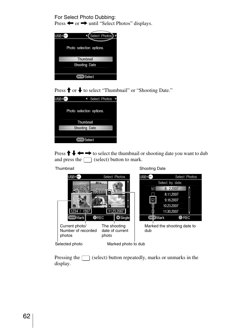 Sony VRD-MC5 User Manual | Page 62 / 84