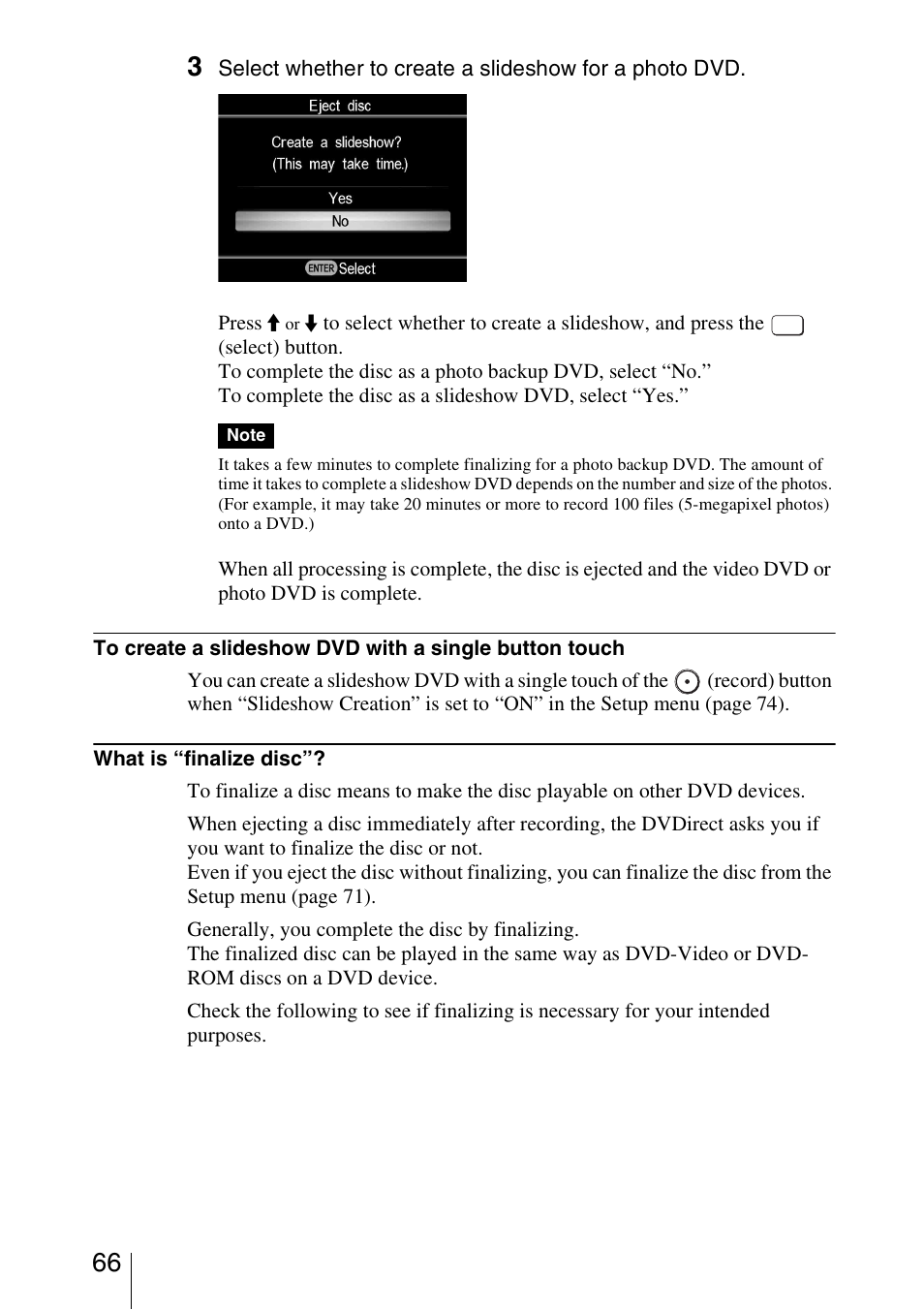 Sony VRD-MC5 User Manual | Page 66 / 84