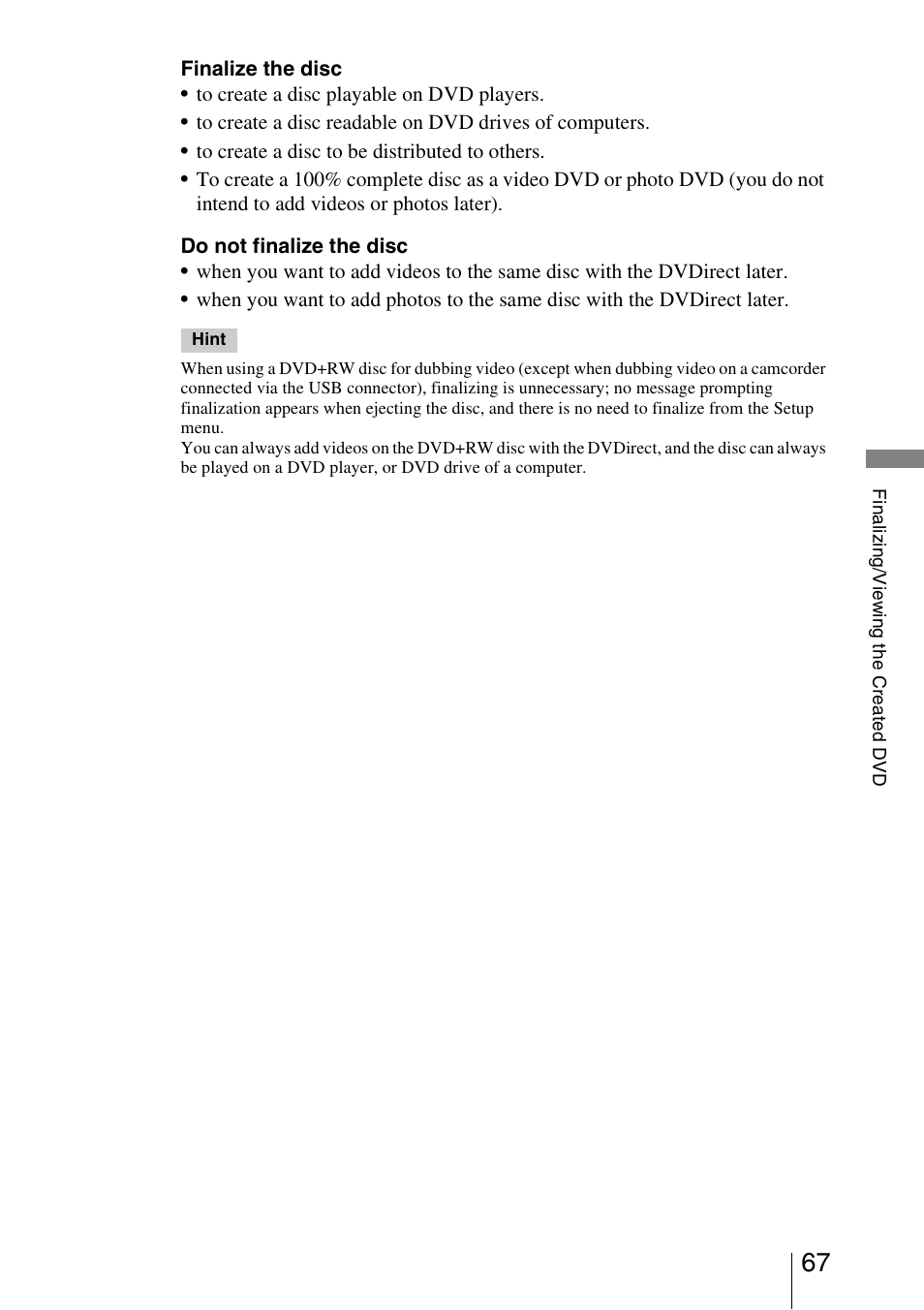 Sony VRD-MC5 User Manual | Page 67 / 84