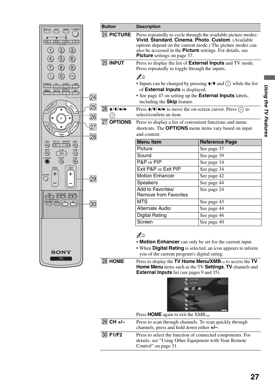 Wf wg wh wj wk wl e | Sony KDS-Z60XBR5 User Manual | Page 27 / 59