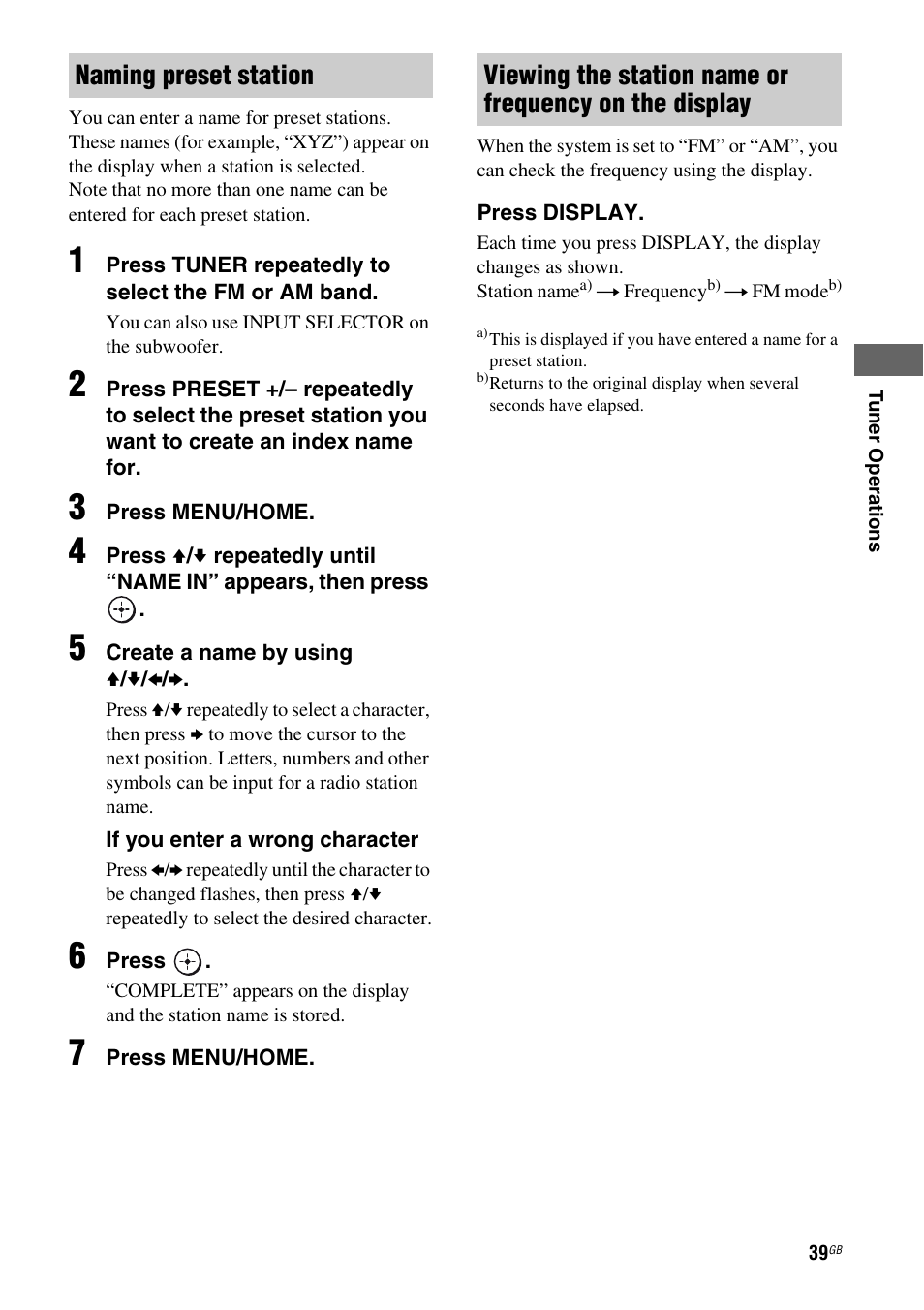 Sony HT-AF5 User Manual | Page 39 / 80