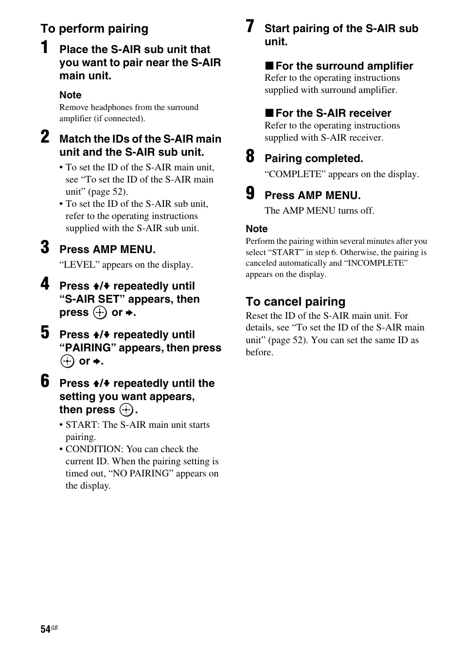 Sony HT-AF5 User Manual | Page 54 / 80