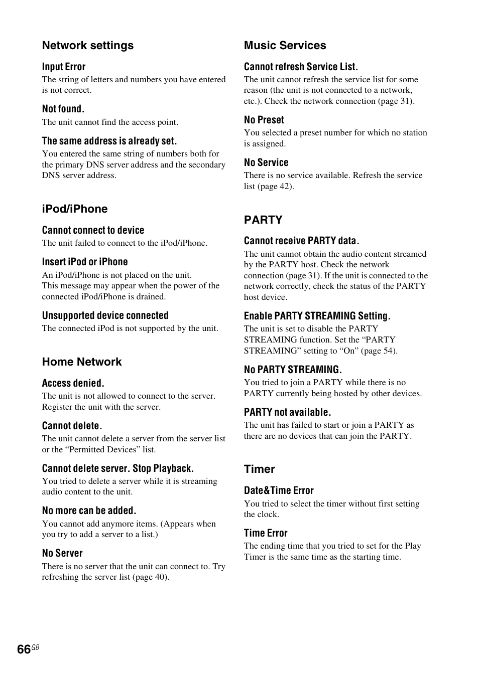 Sony NAC-SV10I User Manual | Page 66 / 92