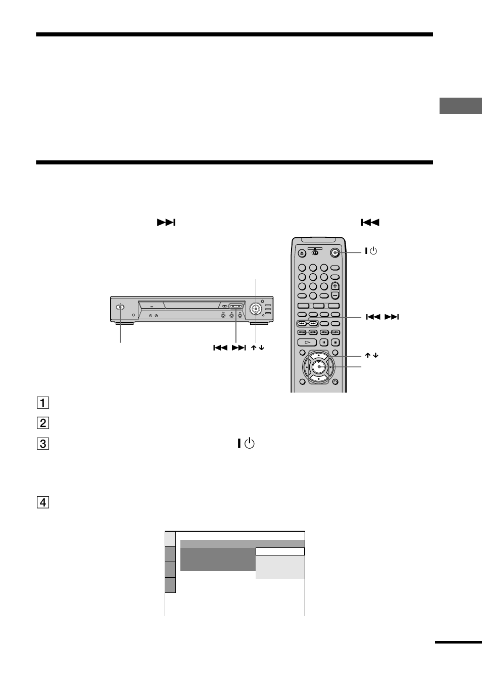 Step 3: connecting the power cord, Step 4: quick setup, S (25) | N (25, Hook ups, D press enter without inserting a disc | Sony DVP-NS700P User Manual | Page 25 / 88