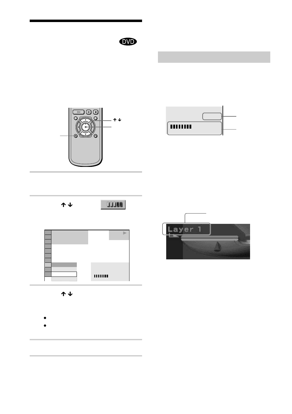 Checking the play information (advanced), Displays of each item, Checking the play information | Sony DVP-NS700P User Manual | Page 48 / 88